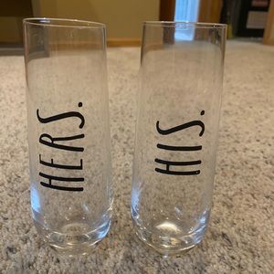 Stemless Champagne Flutes